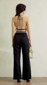 Thread Back Halter Top