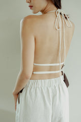 Thread Back Halter Top