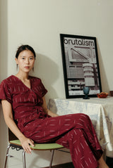 Aurelie Crop Top - Handloom Ikat