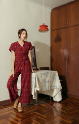 Leona Long Pants - Handloom Ikat