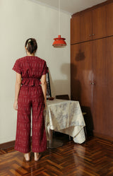 Leona Long Pants - Handloom Ikat