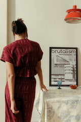 Aurelie Crop Top - Handloom Ikat