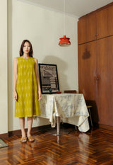 Saddleback Long Dress - Handloom Ikat