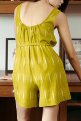 Saddleback Romper - Handloom Ikat