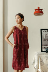 Miles Slit Dress - Handloom Ikat