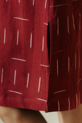 Miles Slit Dress - Handloom Ikat