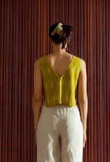 Portland Panel Top - Handloom Ikat