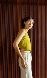 Portland Panel Top - Handloom Ikat