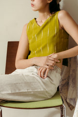 Portland Panel Top - Handloom Ikat