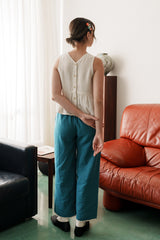 Oxford Peplum Top