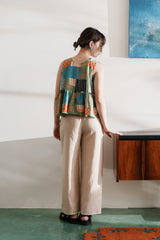 Oxford Peplum Top