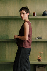 Tea Button Top