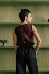 Tea Button Top