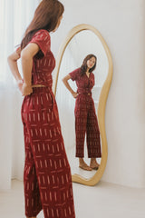 Leona Long Pants - Handloom Ikat