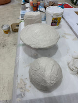 Paper-Mâché Wall Sconce - Coral