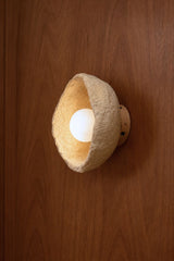 Paper-Mâché Wall Sconce - Cream