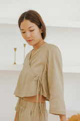 Sahara Wrap Sleeve Top