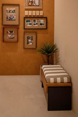 Studio Kallang Striped Ottoman Stool
