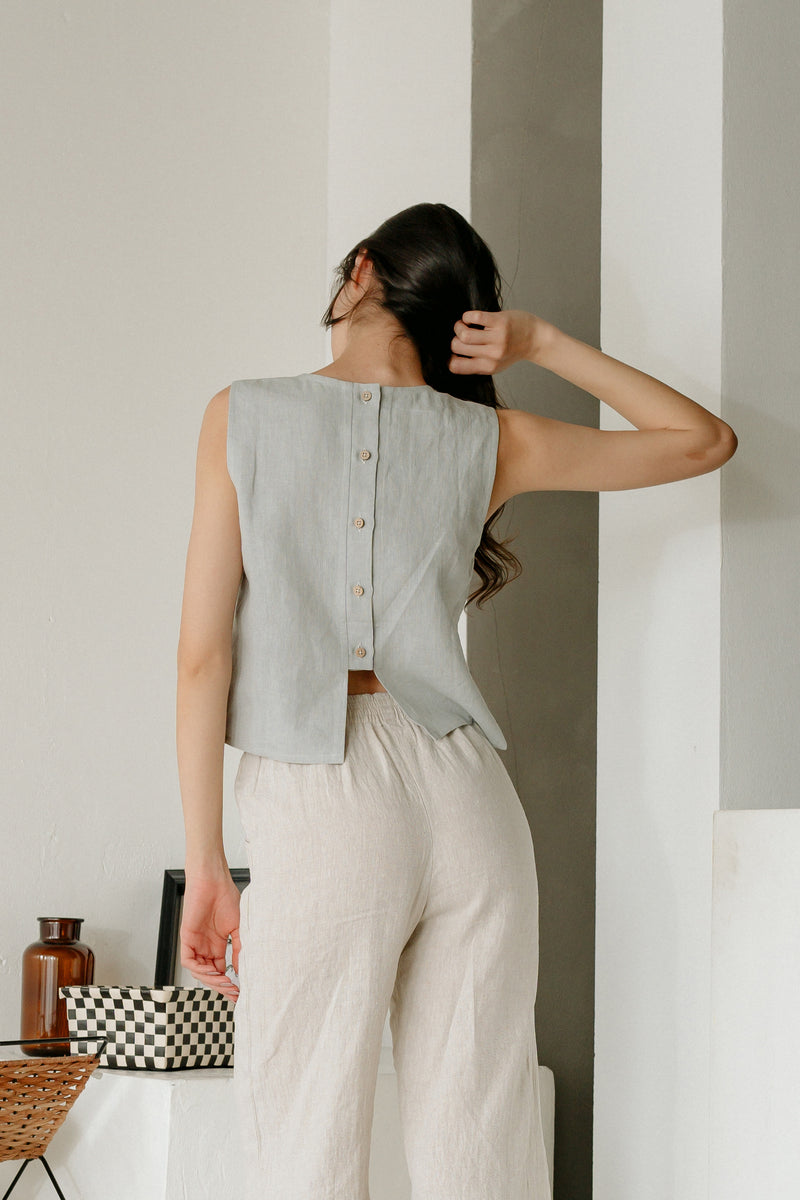 Savana Button Top