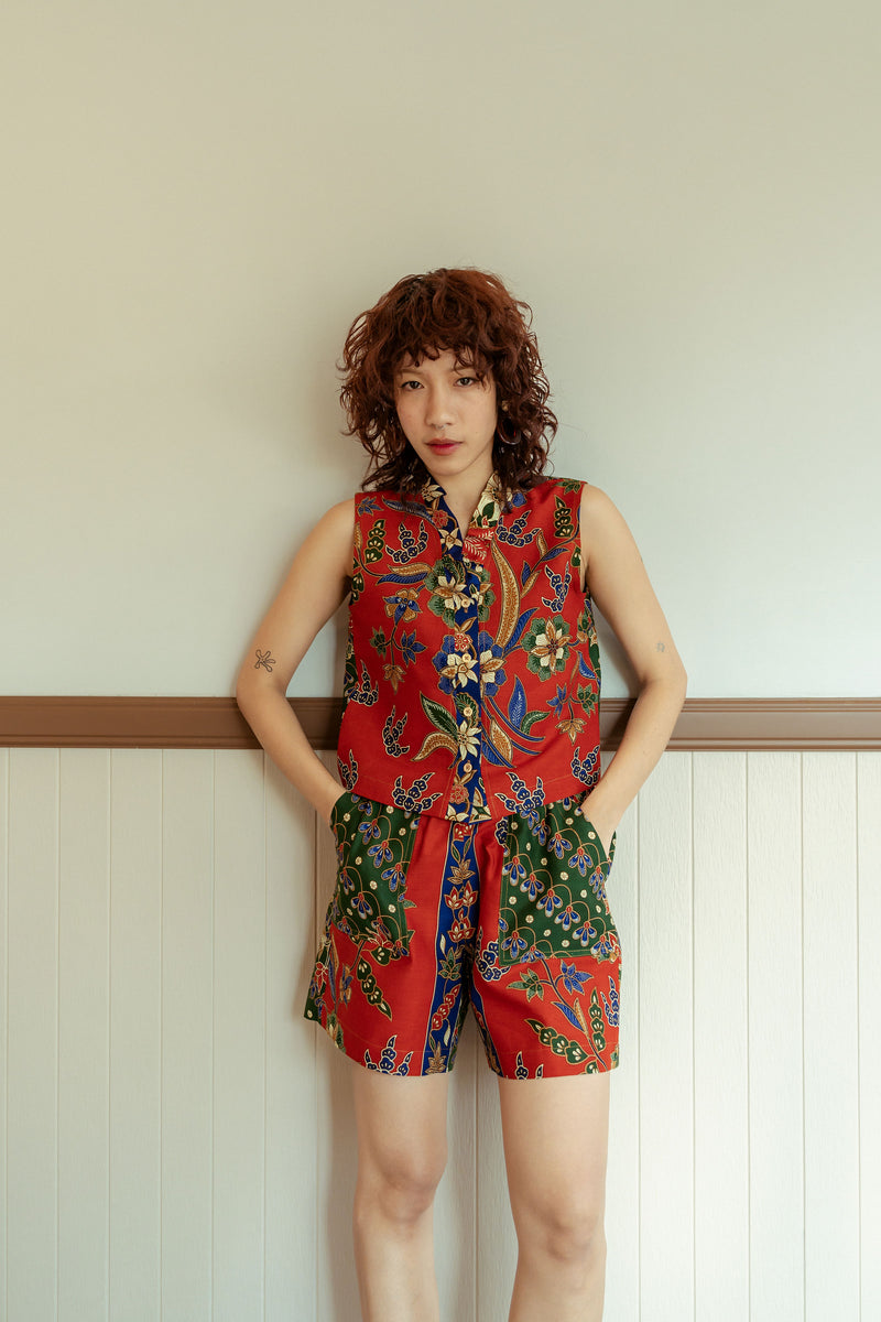 Freddie Frill Top - Batik