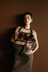 Reversible Box Tote - Batik/Solid