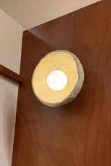 Paper-Mâché Wall Sconce - Cream