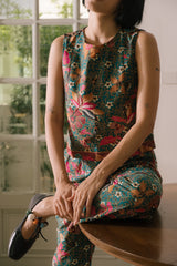 Savana Button Top  - Batik