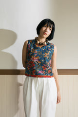 Savana Button Top  - Batik