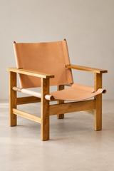 Pink Leather Armchair
