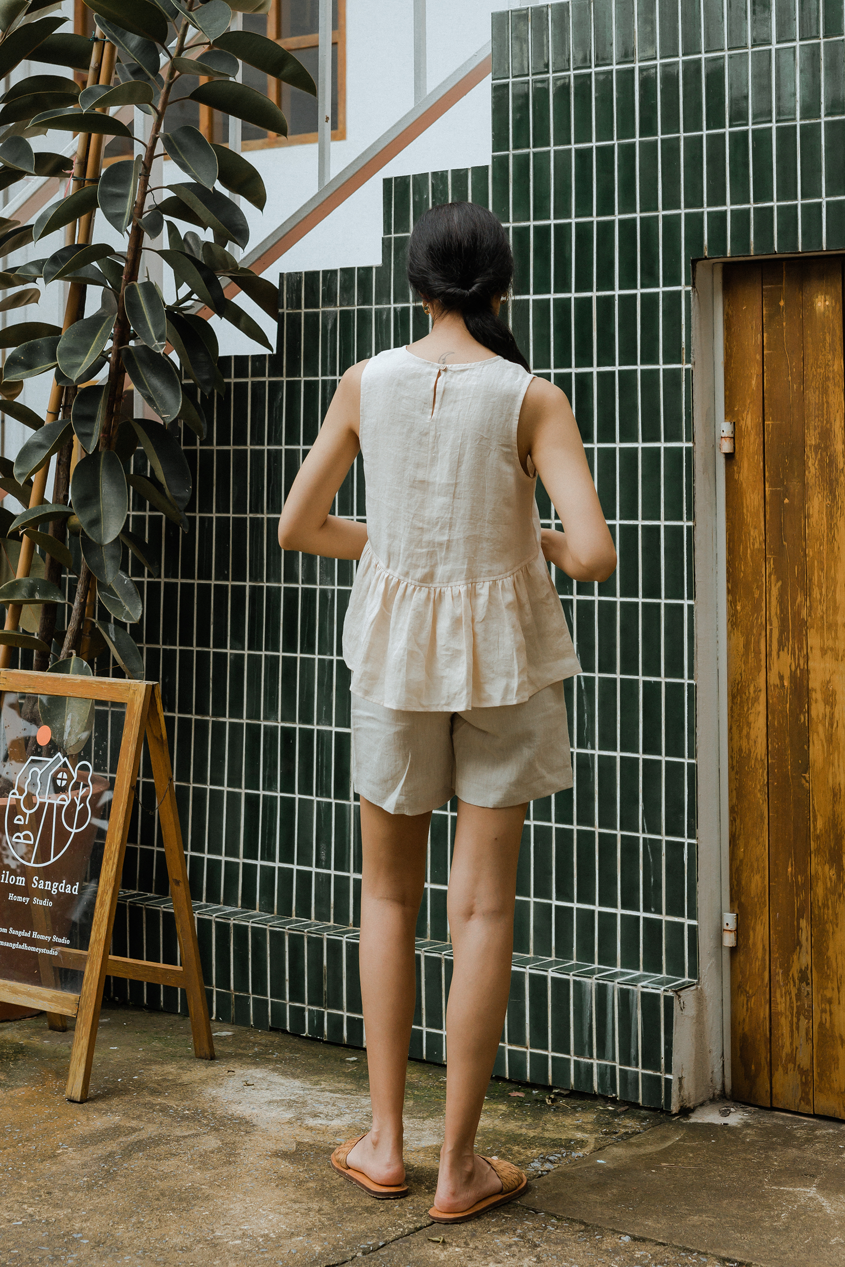 トップス thetoe Korinthos Sleeveless Peplum ☆THE TOE☆ Korinthos