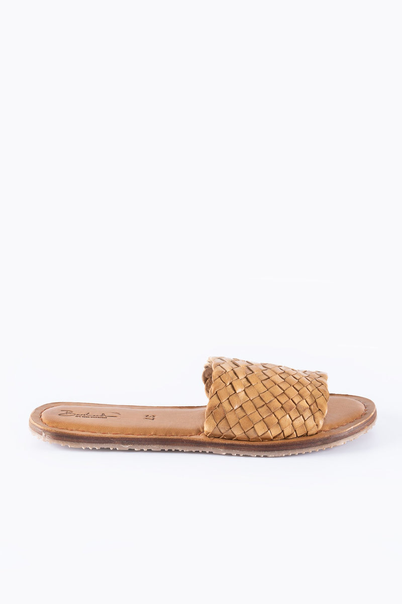 Open Toe Slides - Natural Leather - Our Barehands