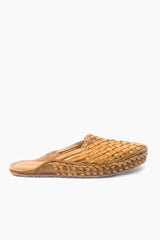 Puspak Woven Slides - Natural Leather - Our Barehands